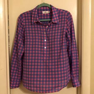 Vineyard Vines three-color gingham popover shirt 8